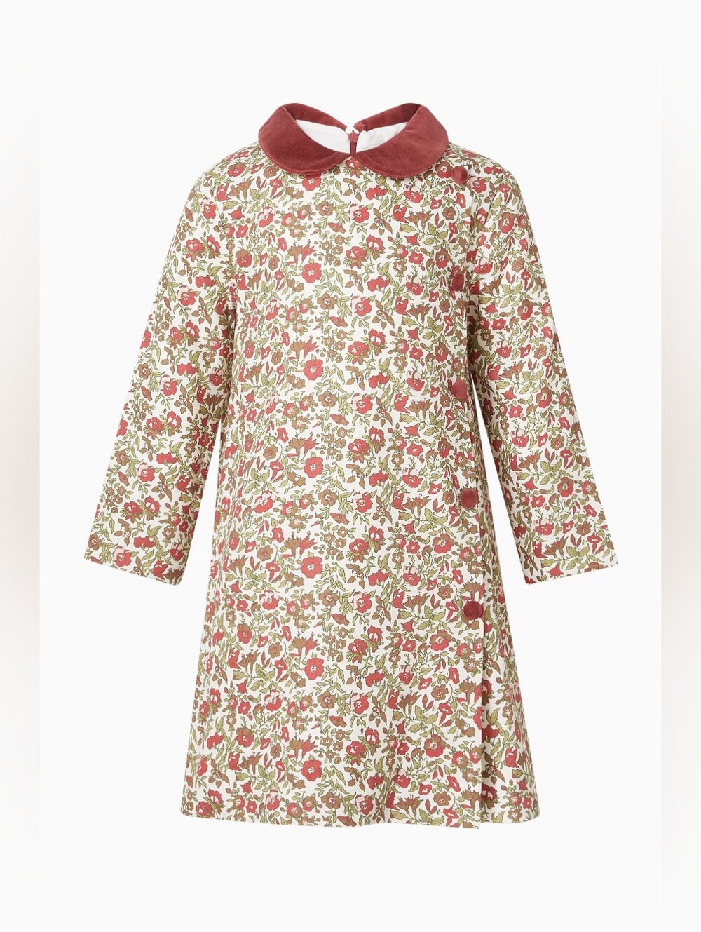 Pepa London | Daphne Floral Velvet Collar Dress